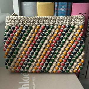 Madewell Rainbow Beaded Clutch